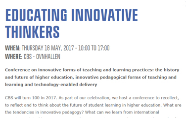 CBS event Educating Innovative Thinkers