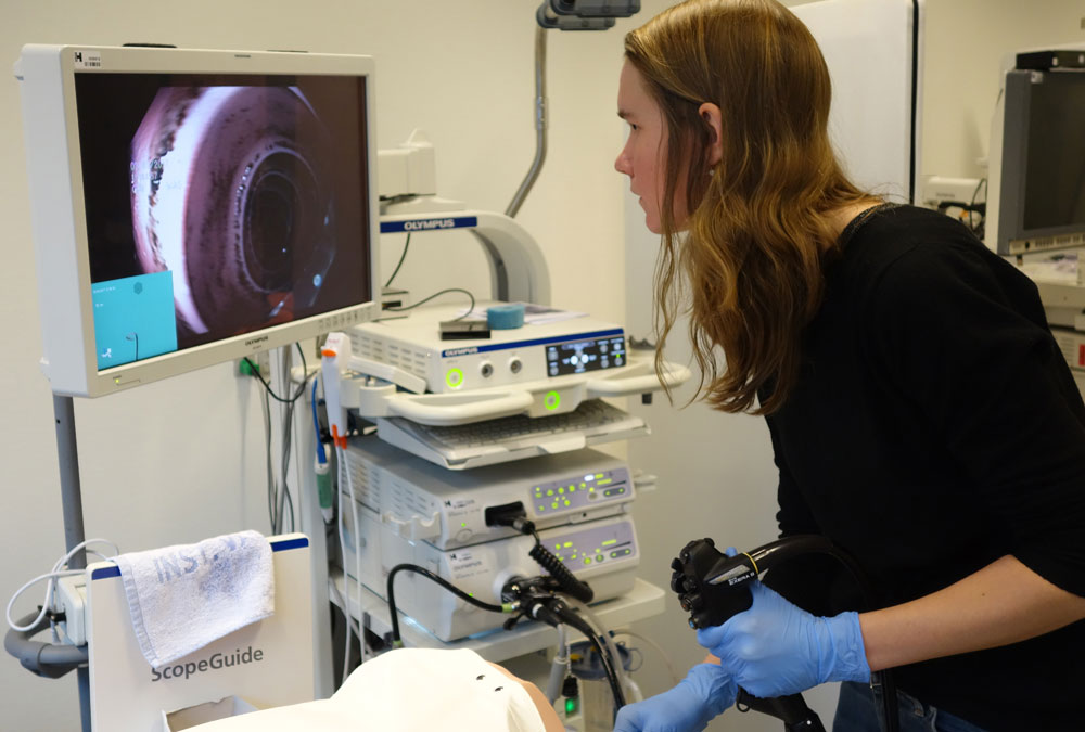 Koloskopi test af Tine Monberg. Foto: Mette Løgeskov Lund