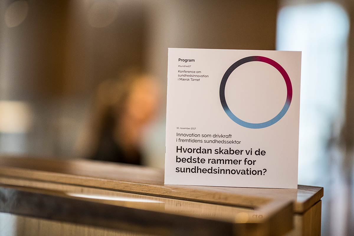 Program: innovation som drivkraft i fremtidens sundhedssektor. Foto: Jesper Rais