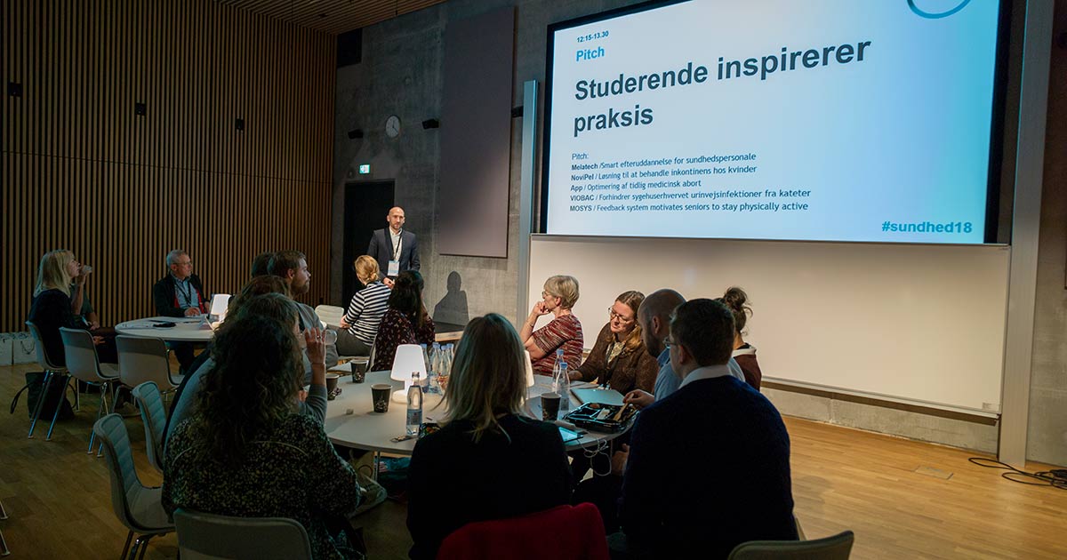 Studerende pitcher deres ideer til sundhedsinnovation